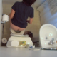 A ceiling mounted hidden camera records an unsuspecting girl pissing and taking a shit while sitting on a toilet. Sounds are audible, but subtle. Finished product seen while wiping. 720P HD quality.